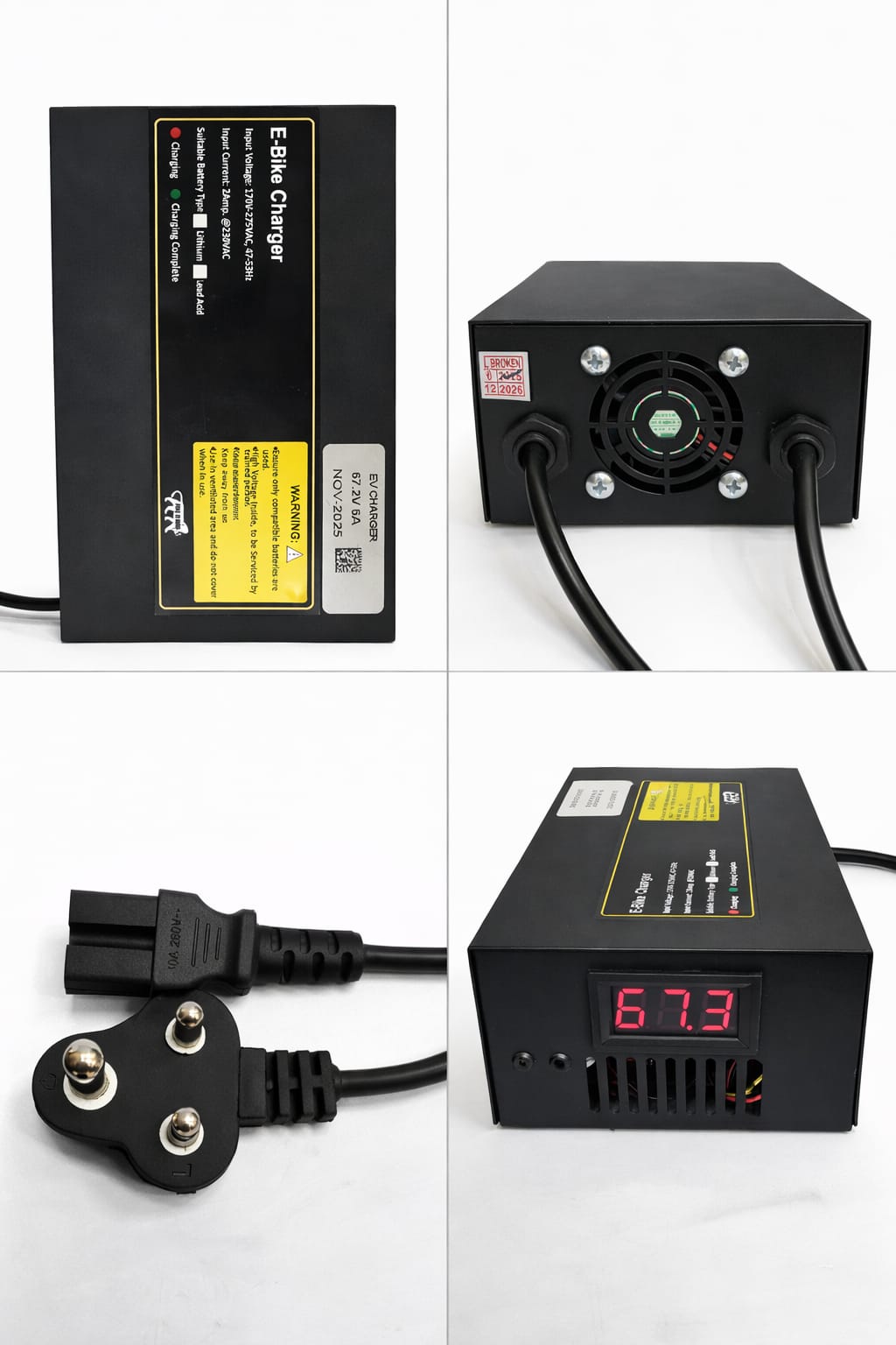 60V 6A Lithium Battery Charger
