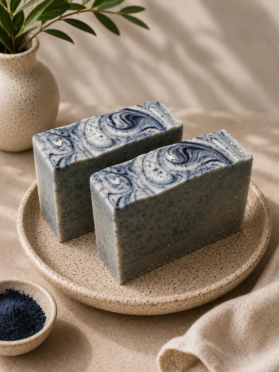 Indigo & Charcoal Tallow Soap