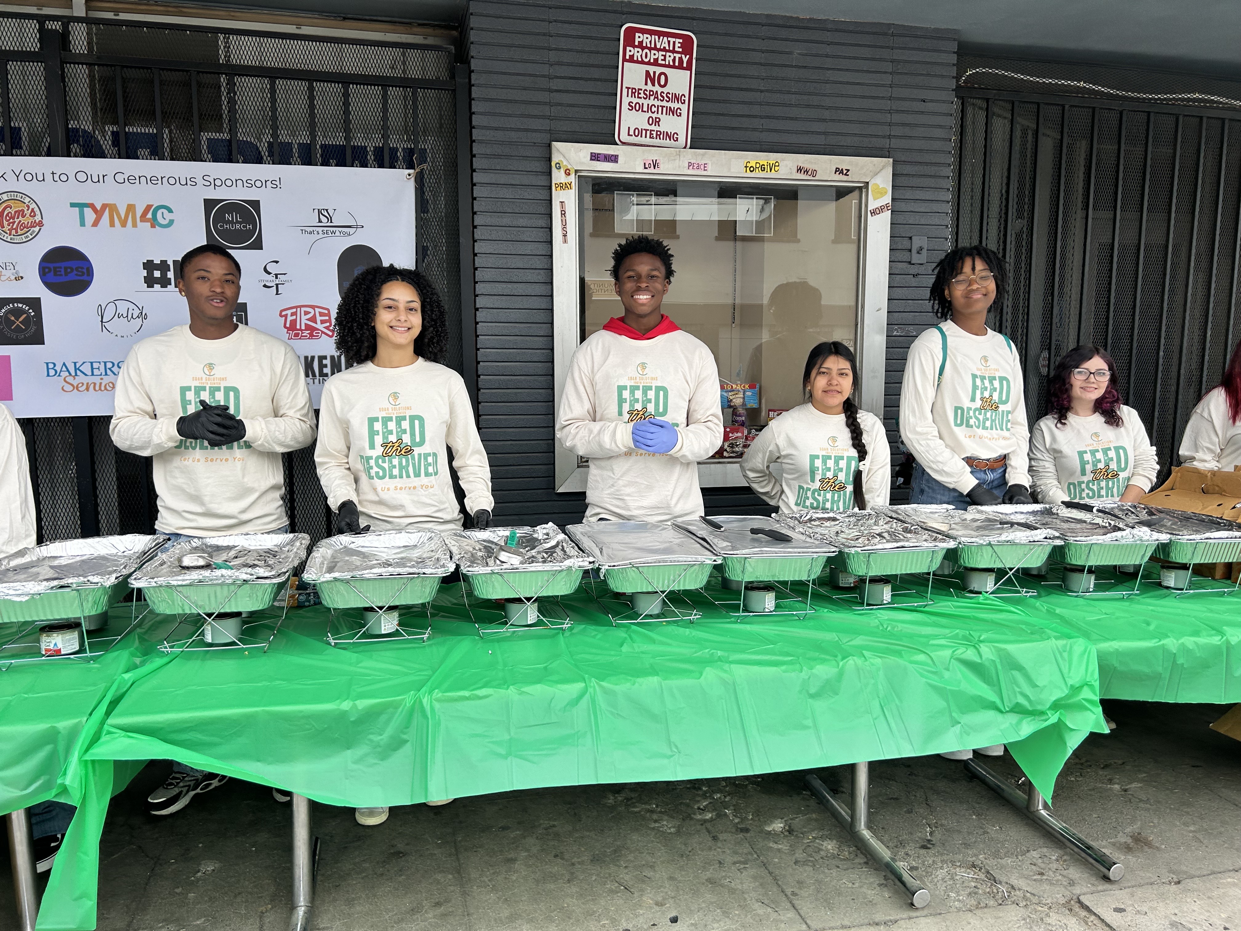 SOAR Solutions Feed The Deserved volunteers