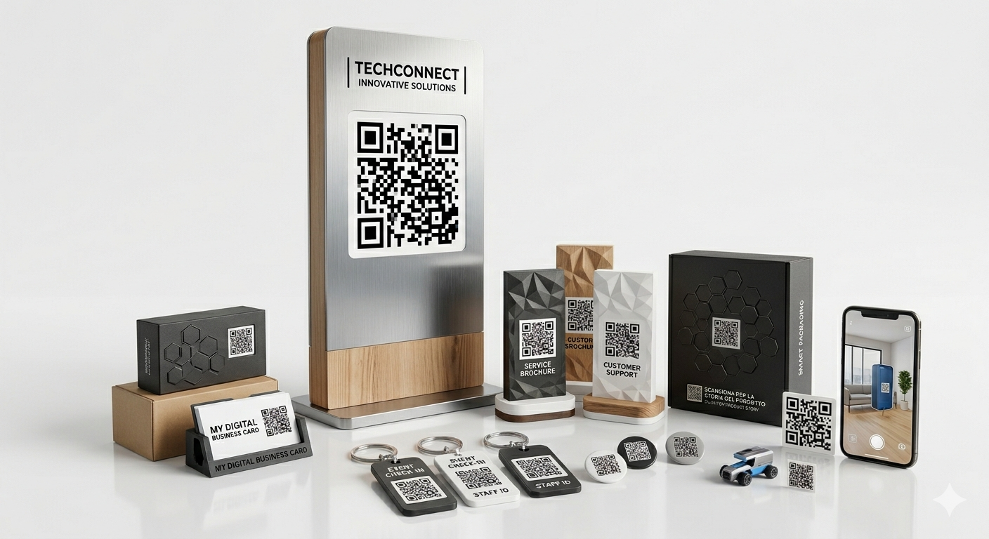 Espositori 3D con QR Code
