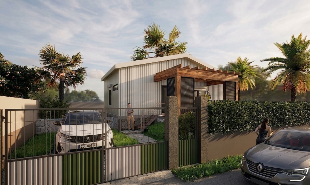 Projet de maison individuelle à Saint-Philippe — permis de construire accompagné par Solmis Habitat