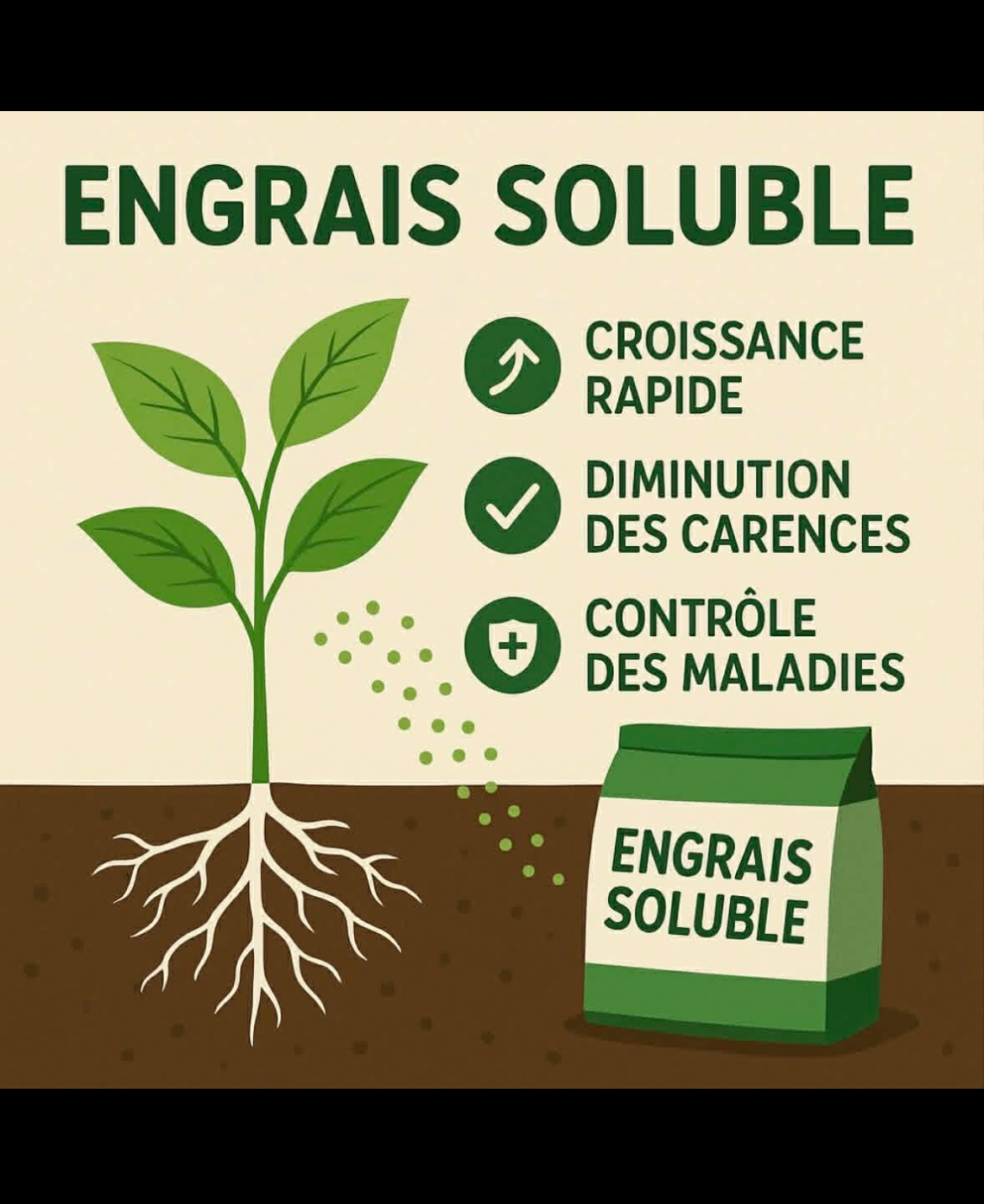 Engrais soluble — Croissance rapide