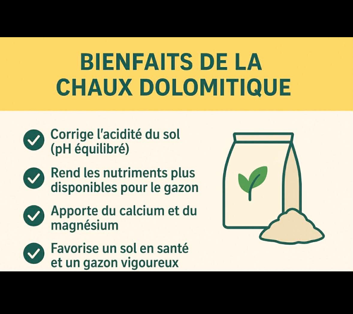 Bienfaits de la chaux dolomitique