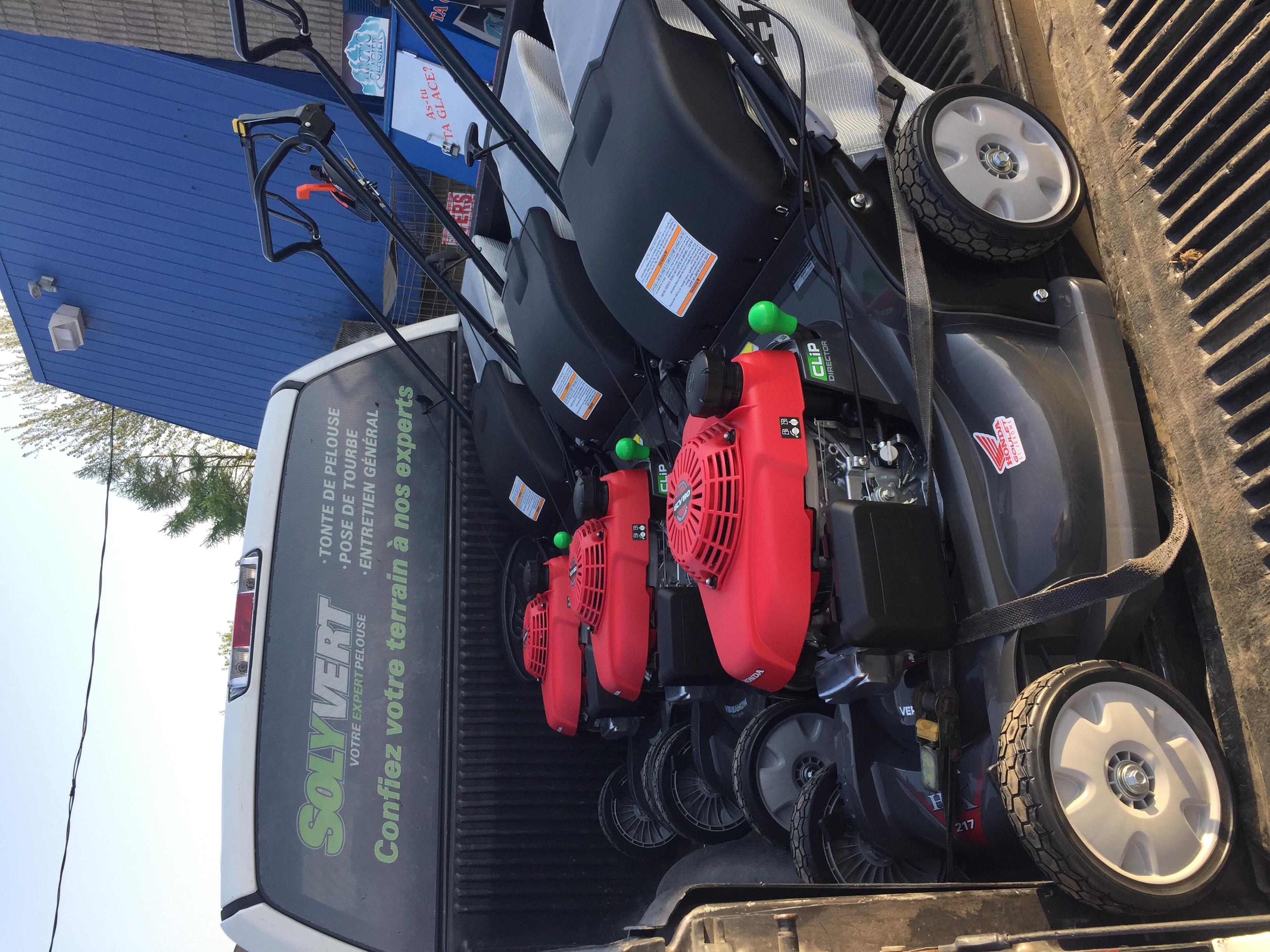 Flotte de tondeuses Honda professionnelles