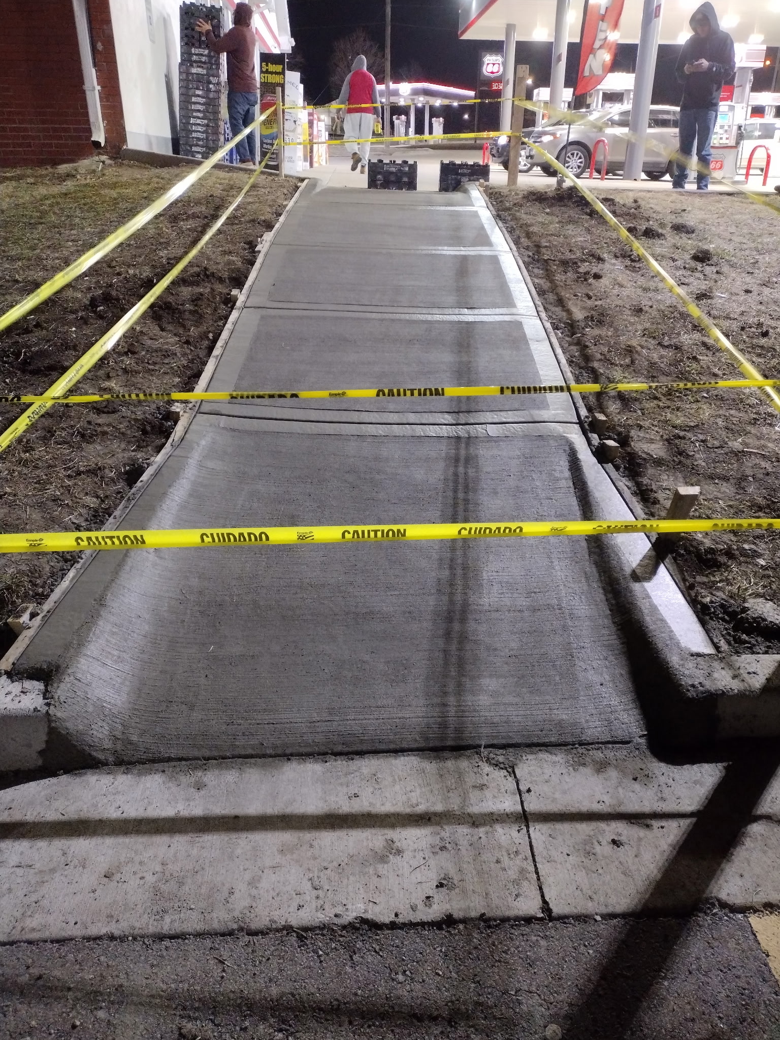 Commercial concrete sidewalk Kansas City