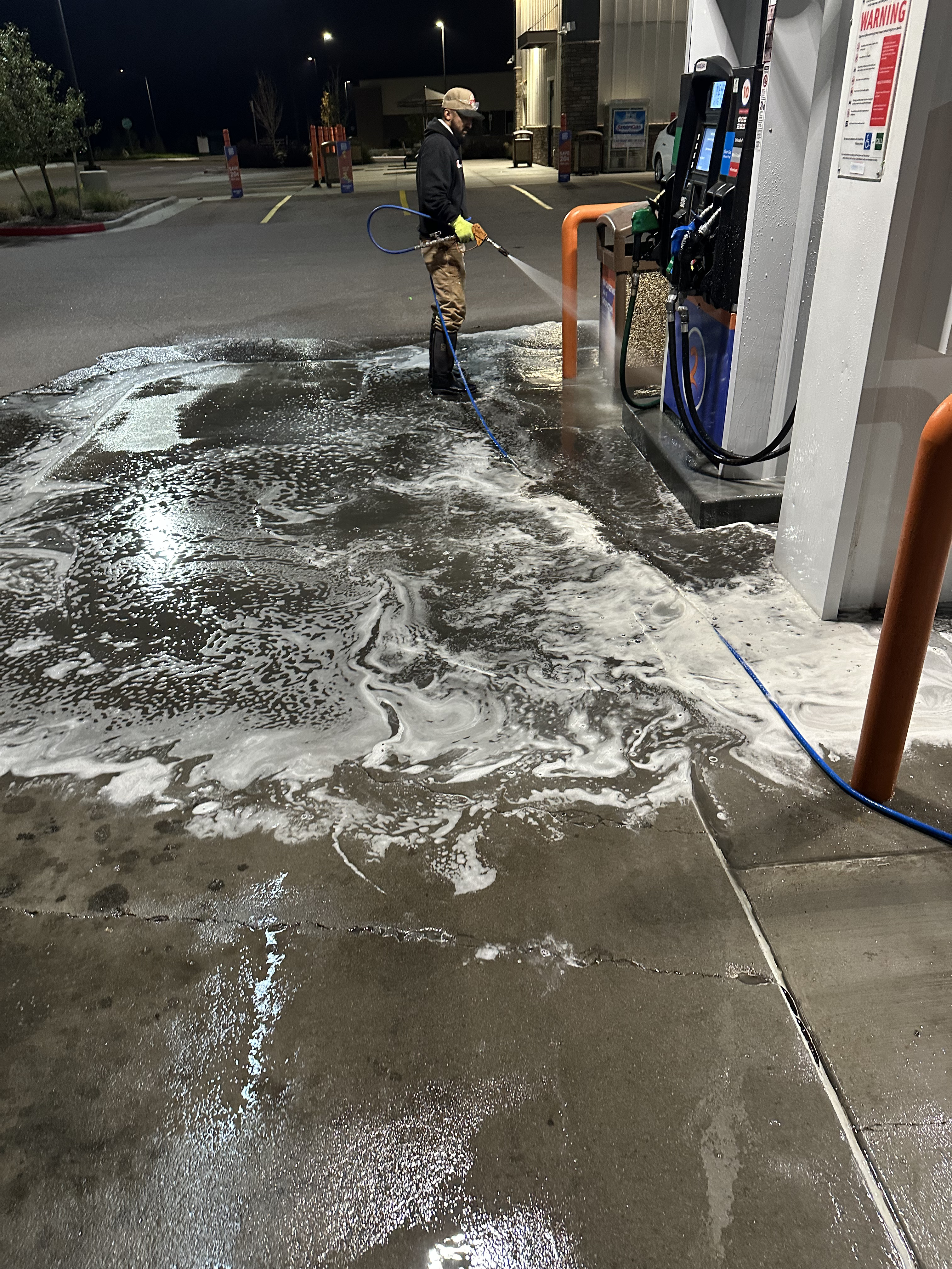 Gas Pump Pad Degrease
