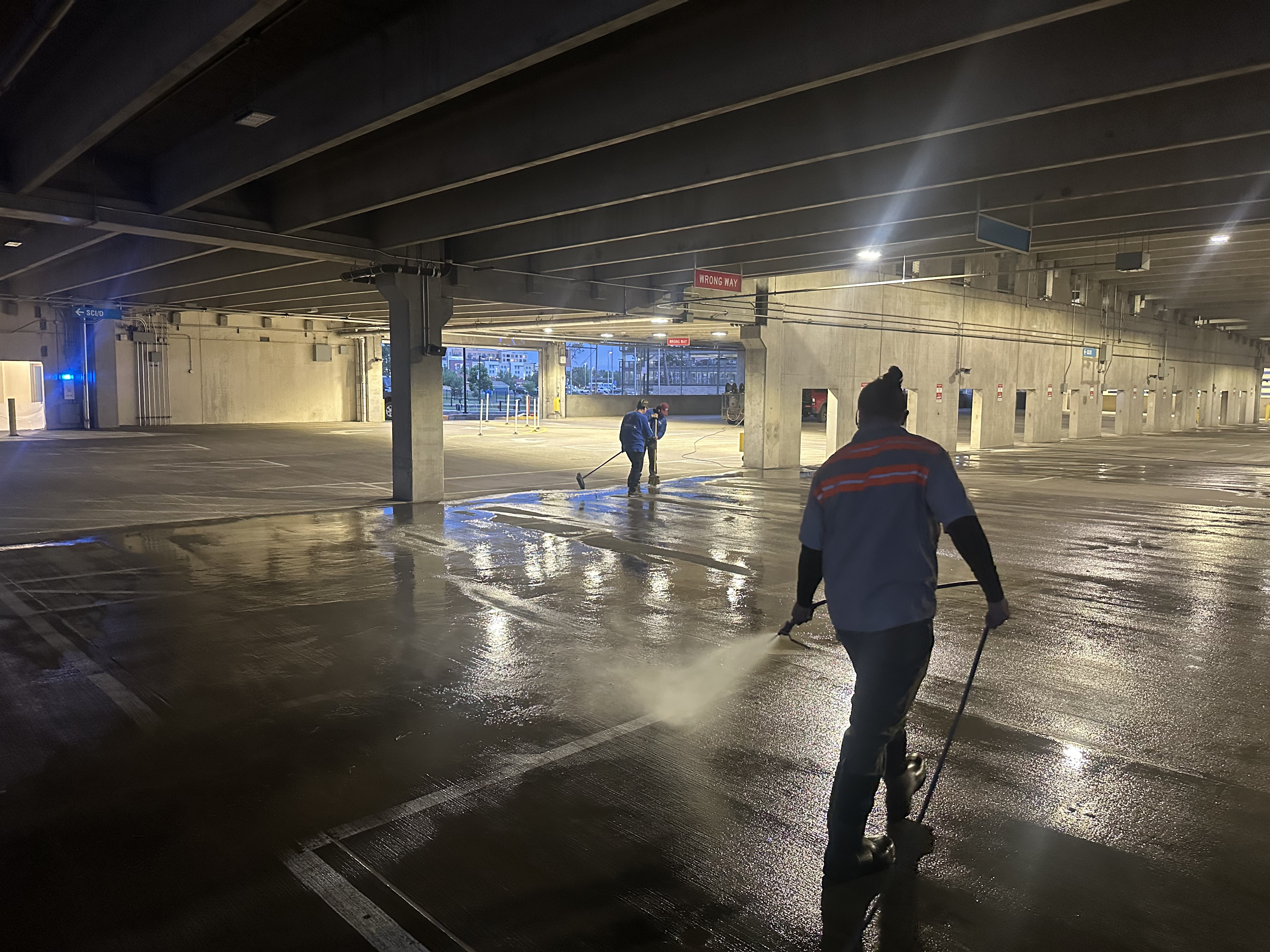 Parking Garage Night Clean