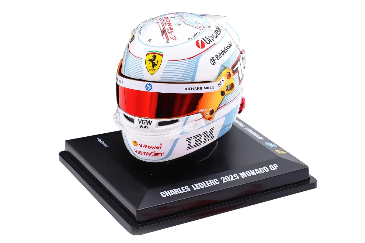 Casco Charles Leclerc Ferrari 2025 Monaco GP — Modellismo F1