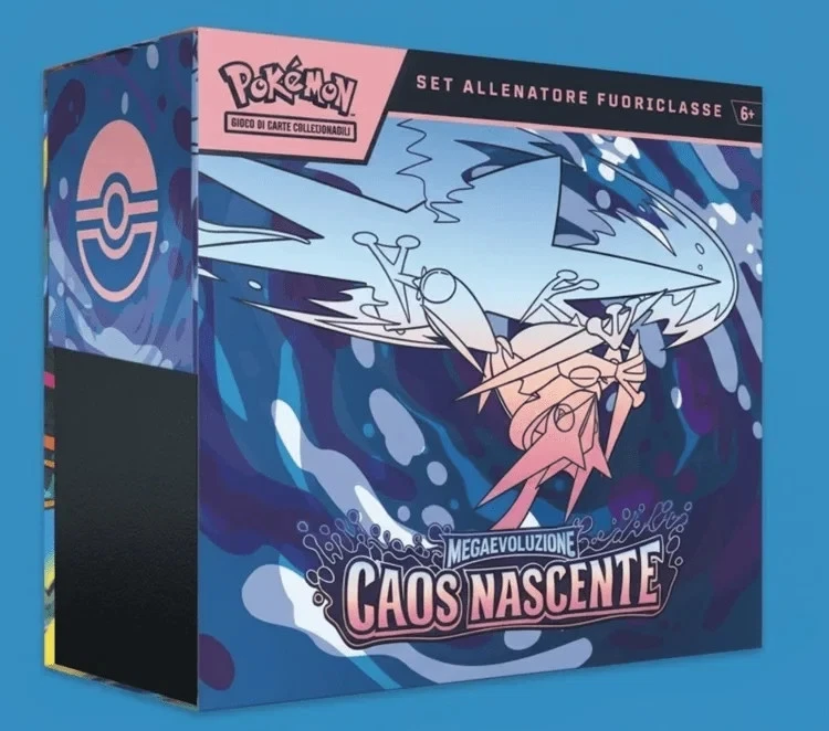 Pokémon ETB Megaevoluzione Caos Nascente — Set Allenatore Fuoriclasse