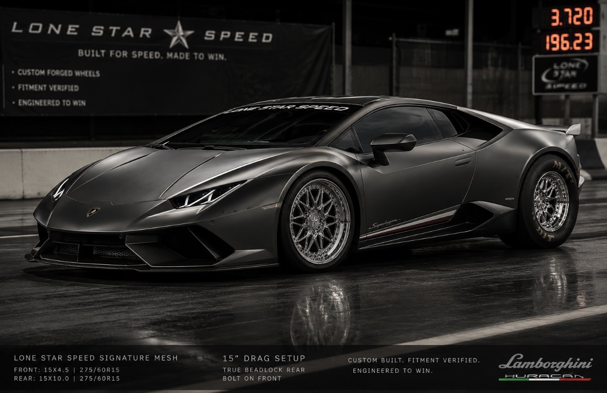 Lamborghini Huracán · 3.72 @ 196 mph