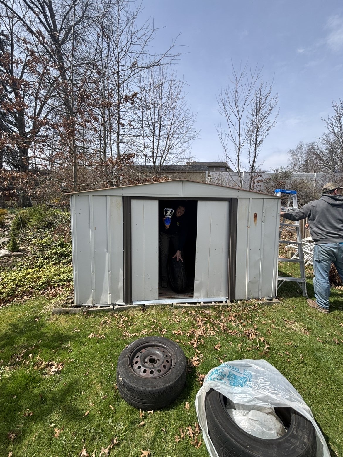 Before — Metal shed cleanout & removal