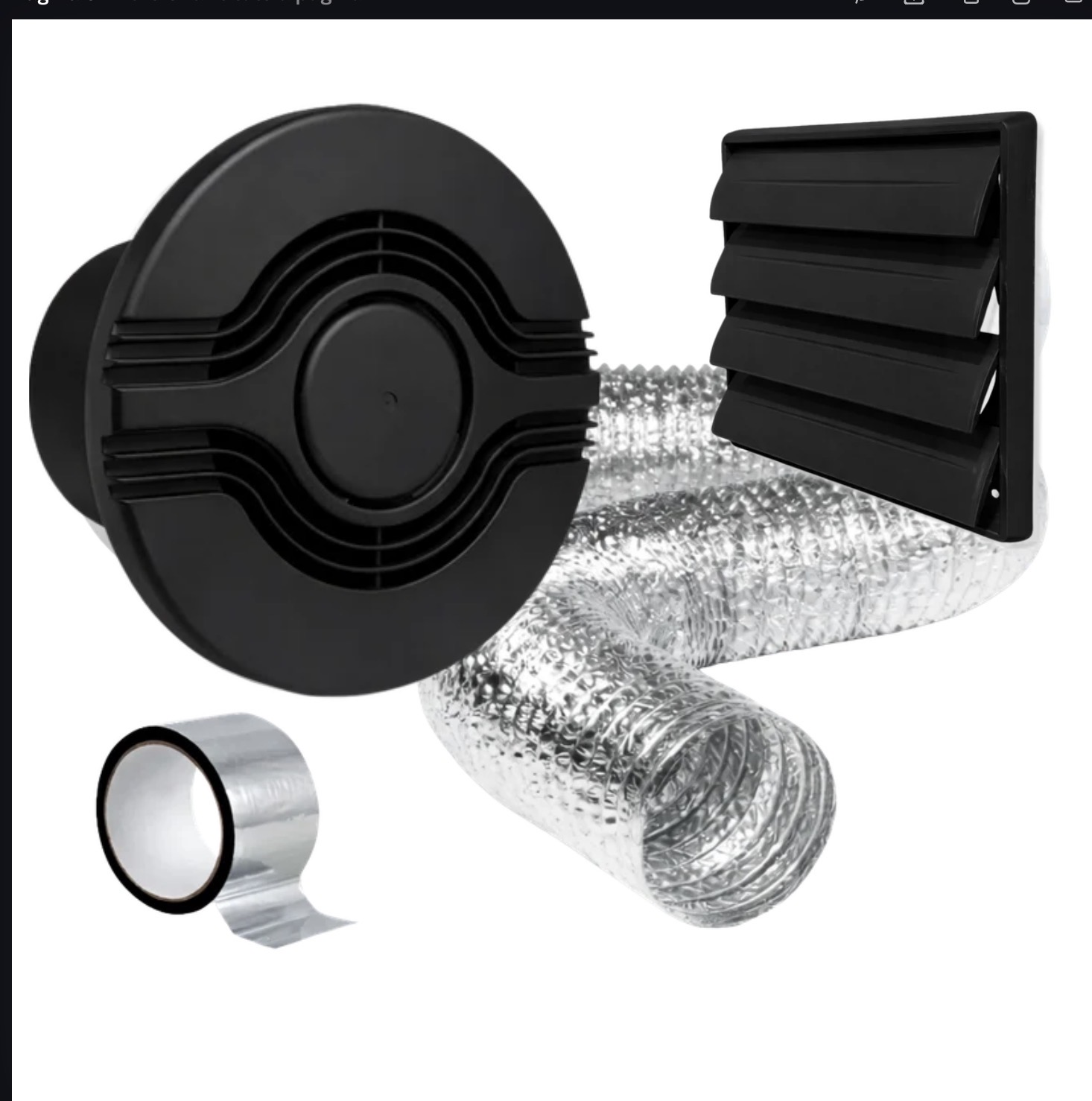 Kit Completo Exaustor + Duto + Grade 150mm