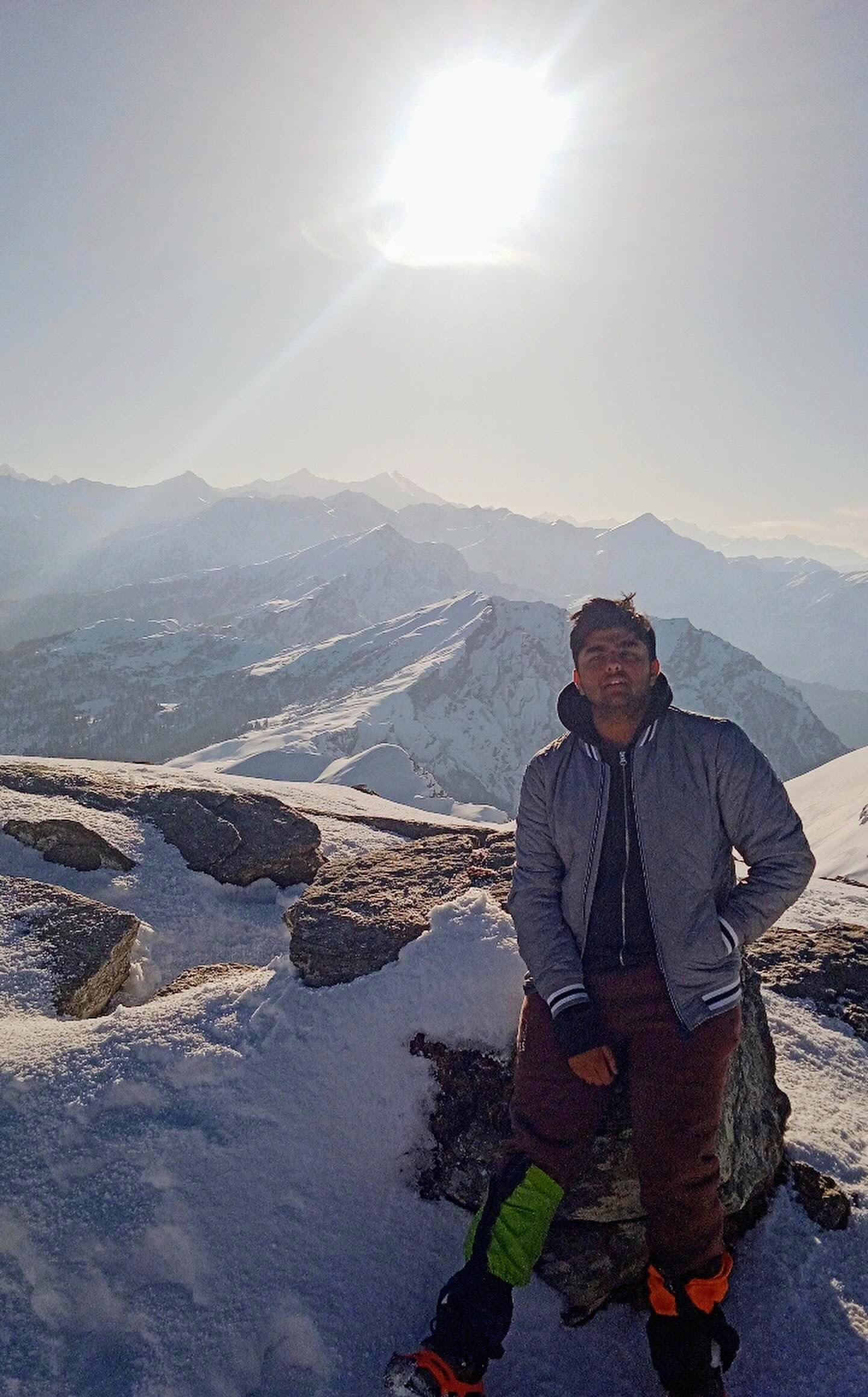 Bimarsh at Kedarkantha peak