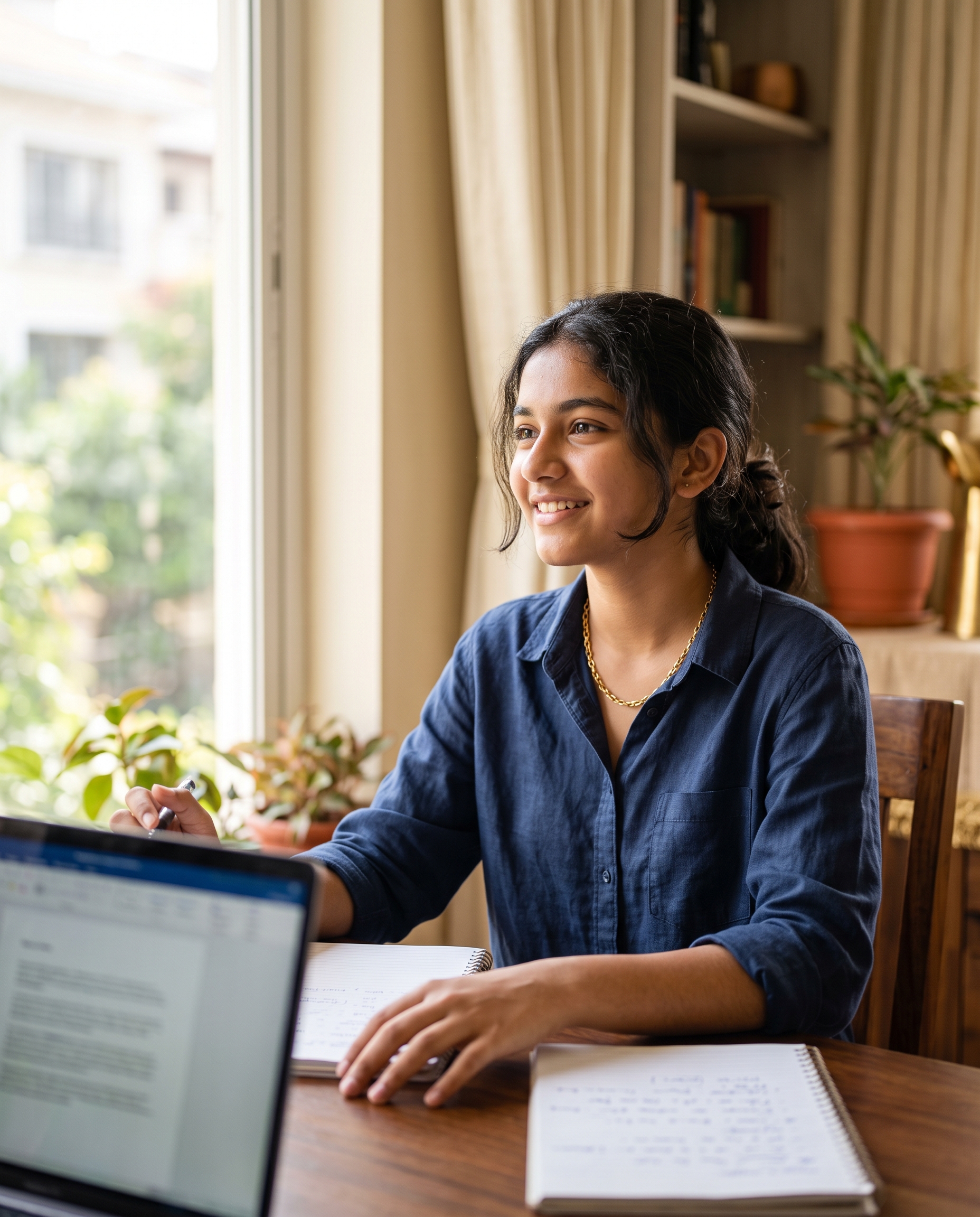 A hopeful student looking ahead — clarity for Grades 7–12