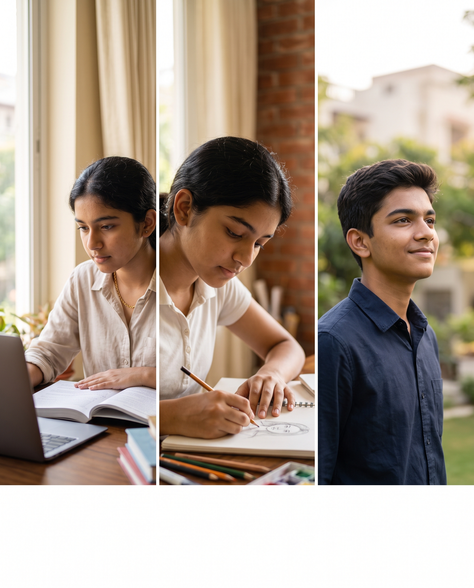Students building their future — studying, creating, looking ahead