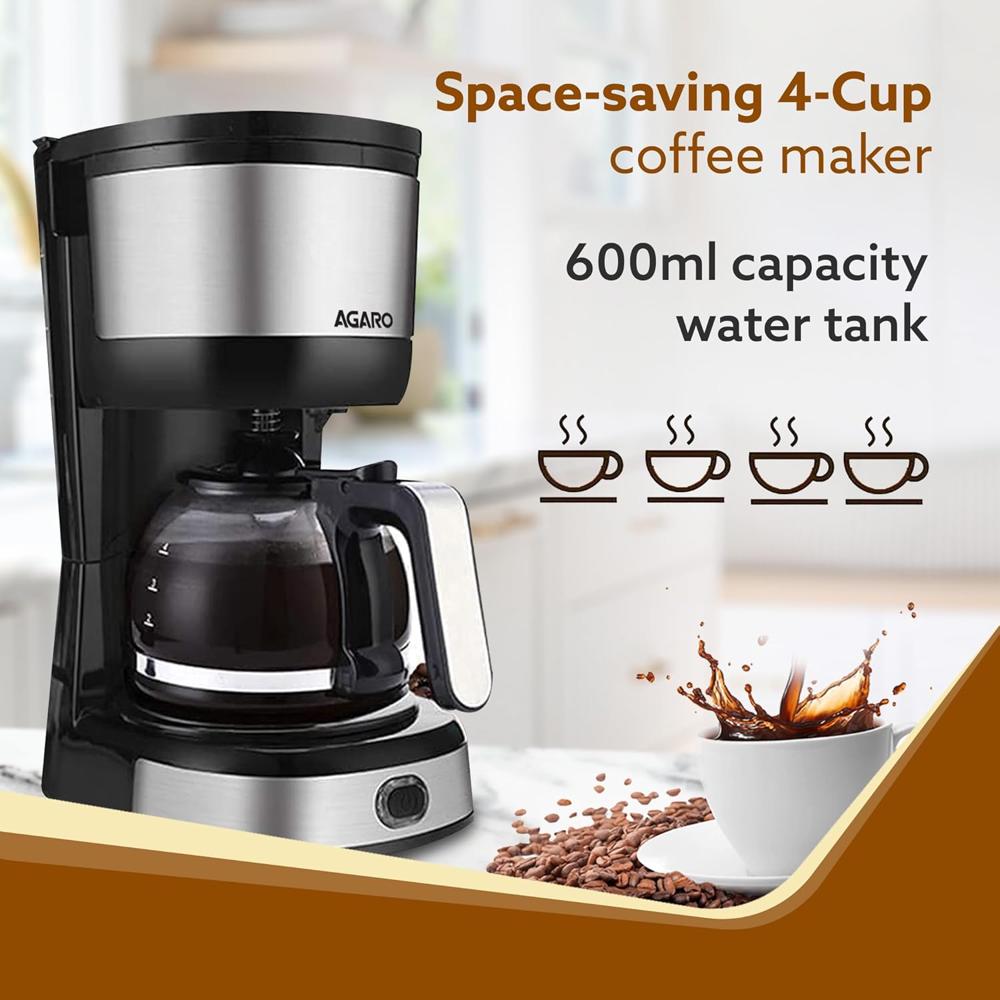 AGARO Royal 4-Cup Drip Coffee Maker 750W