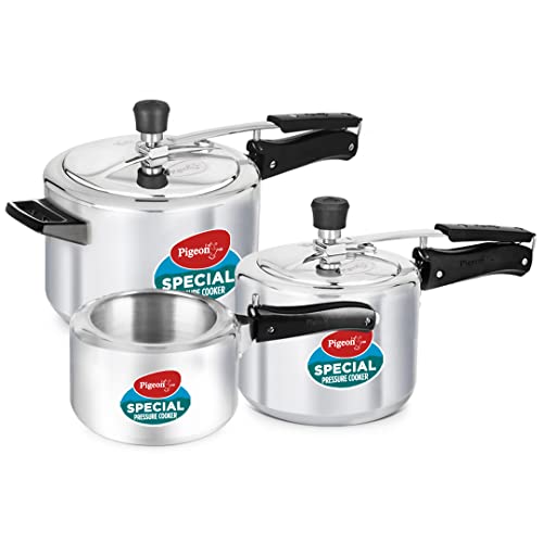 Pigeon Stainless Steel Pressure Cooker Set (2L+3L+5L)