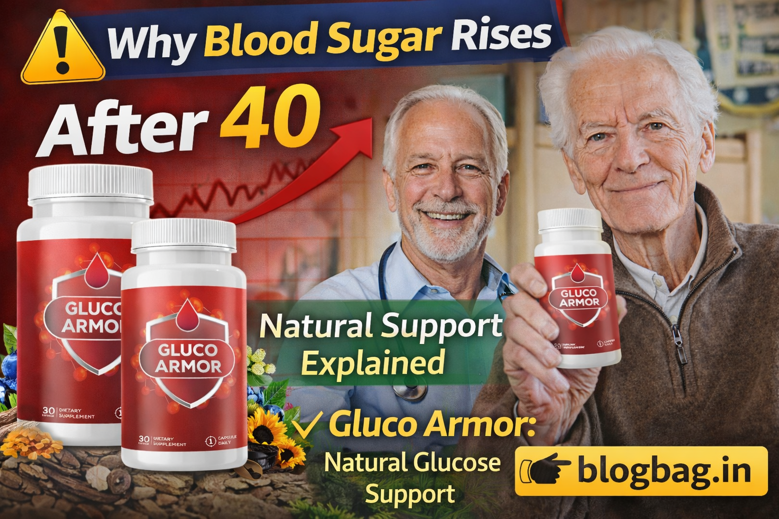 Why blood sugar rises after 40 - Natural support explained