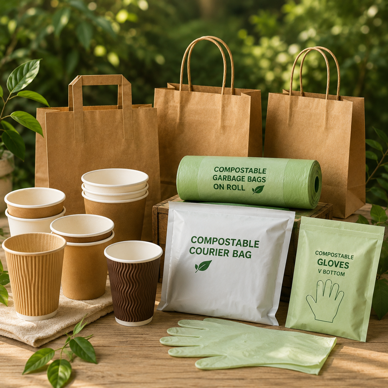 100% recyclable and biodegradable packaging — Ashrita Overseas product family