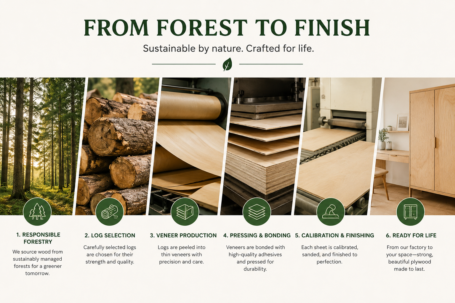 From Forest to Finish — the Sylva King plywood process