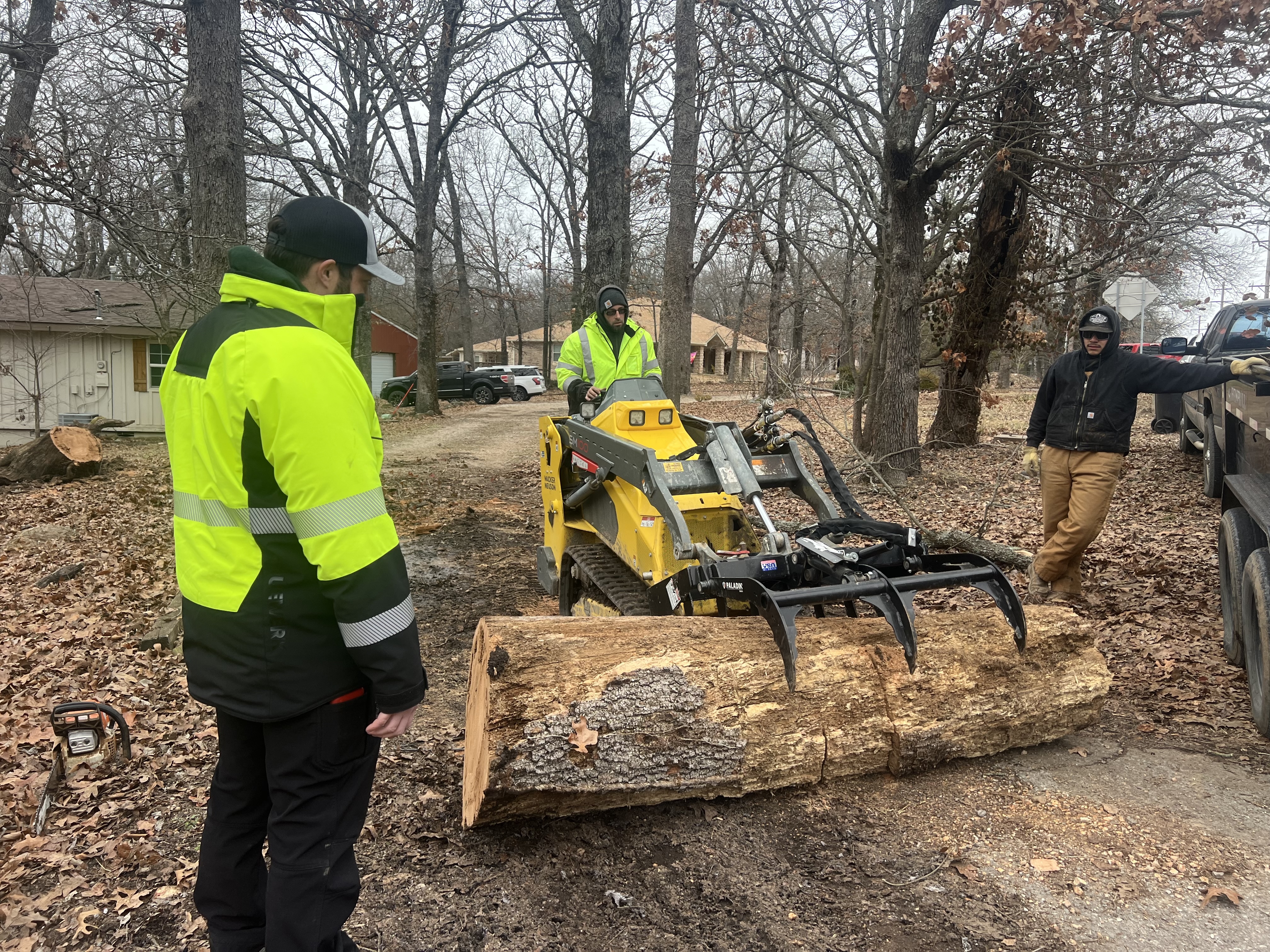 Storm damage tree cleanup in Cherokee County