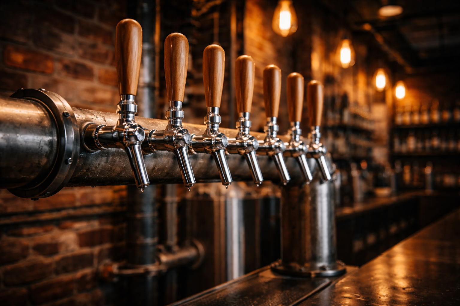 Draft beer taps