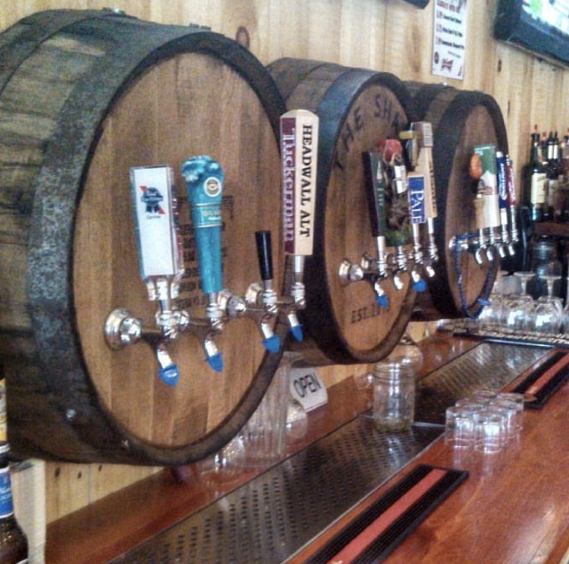 Barrel tap system with craft beer handles
