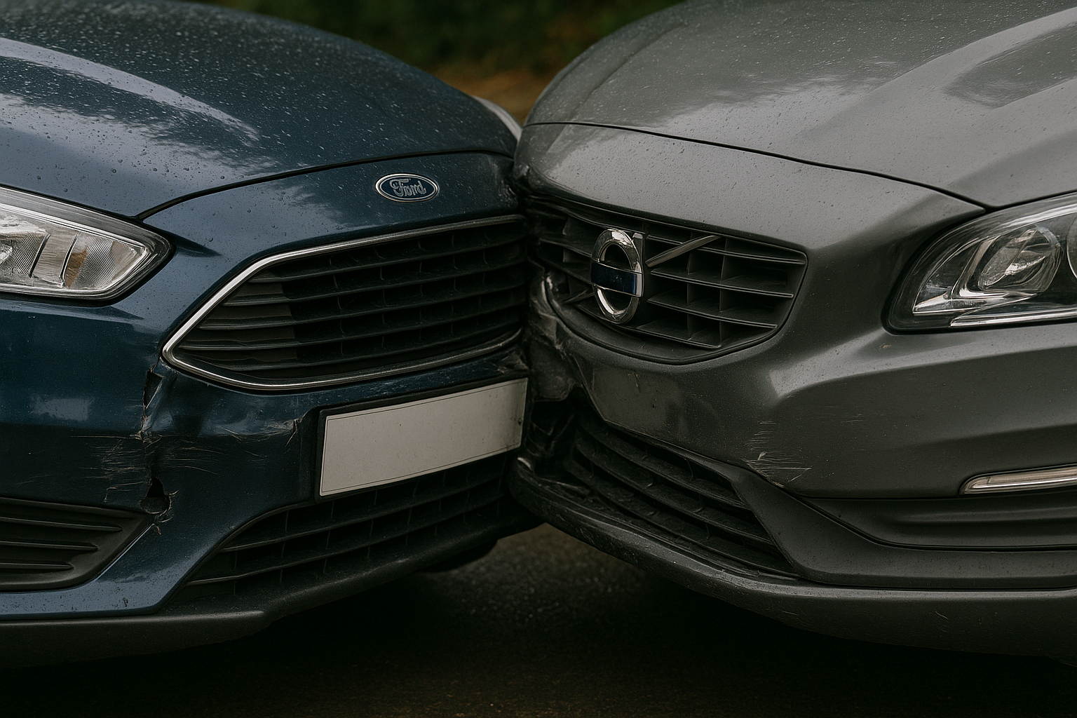 Multi-vehicle collision damage repair