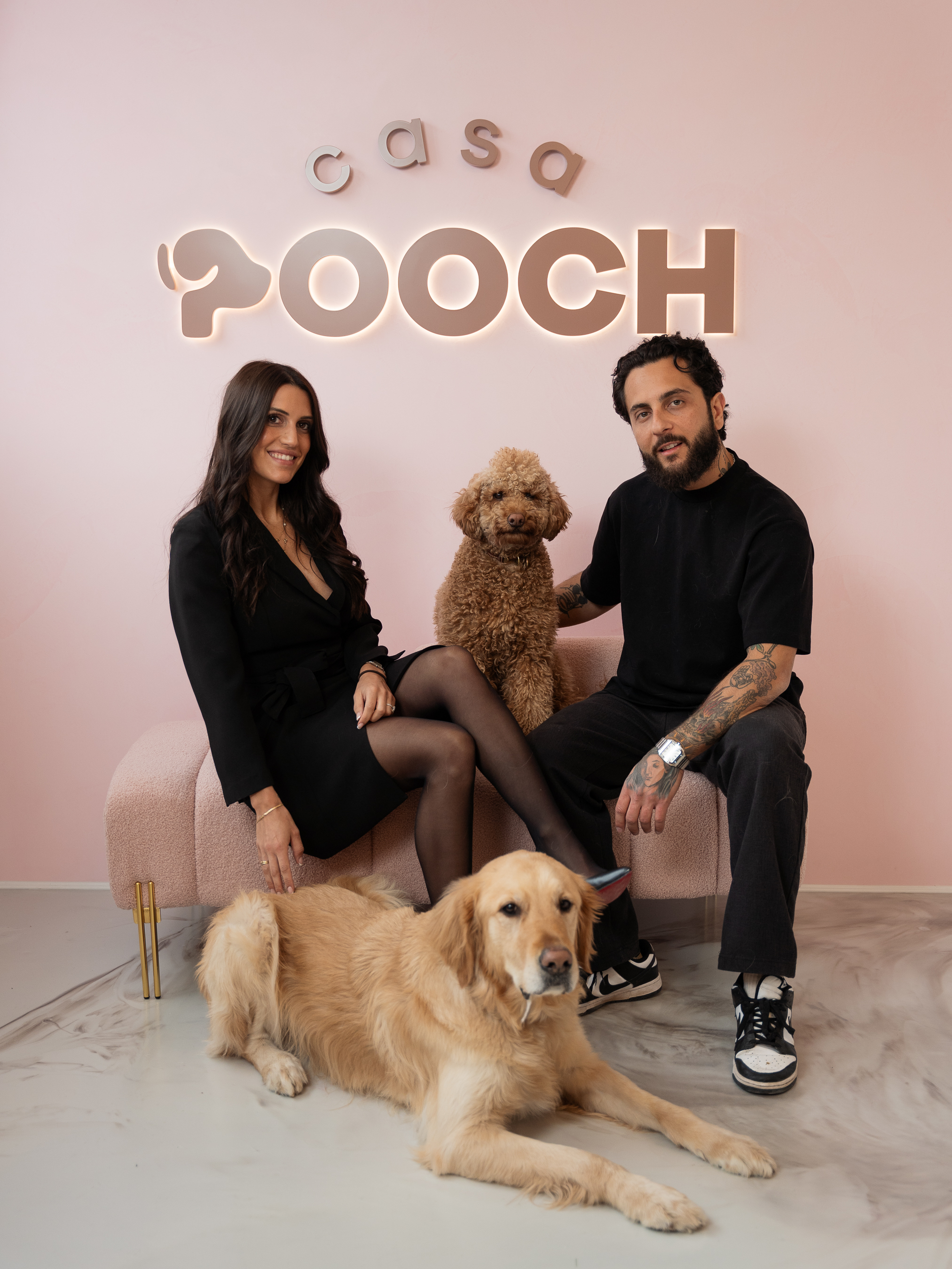 Jessica et Pasqualino avec Hunter