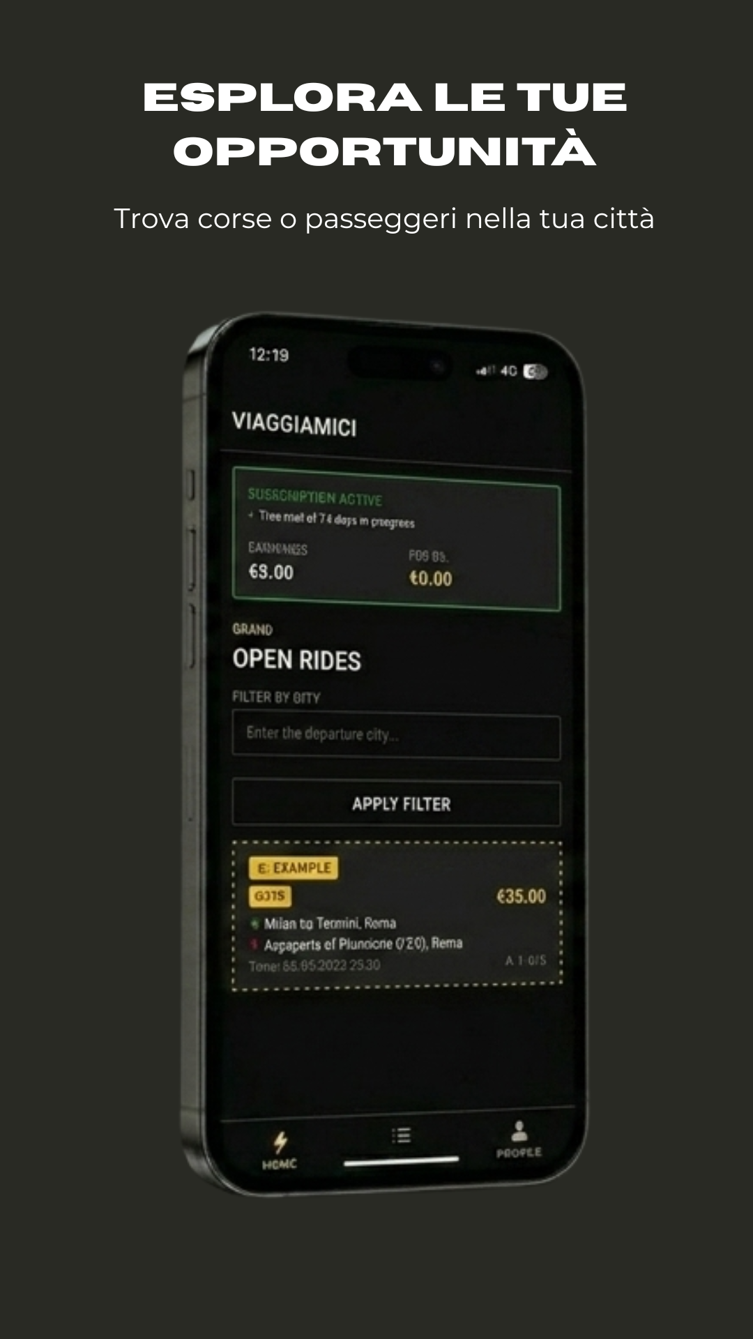 Esplora opportunità