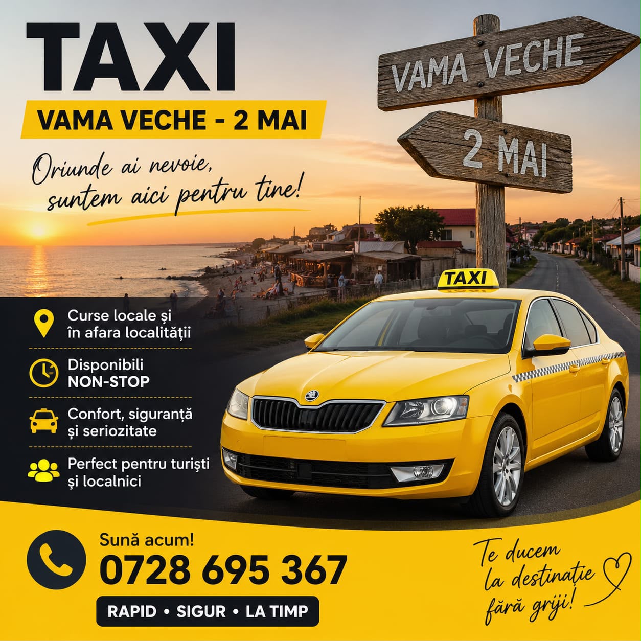 Taxi Vama Veche 2 Mai
