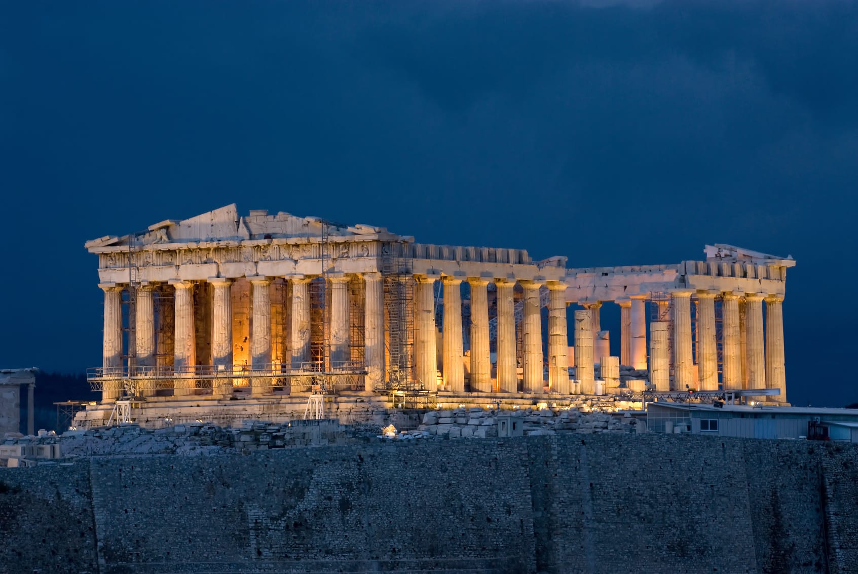 Acropolis of Athens at sunset