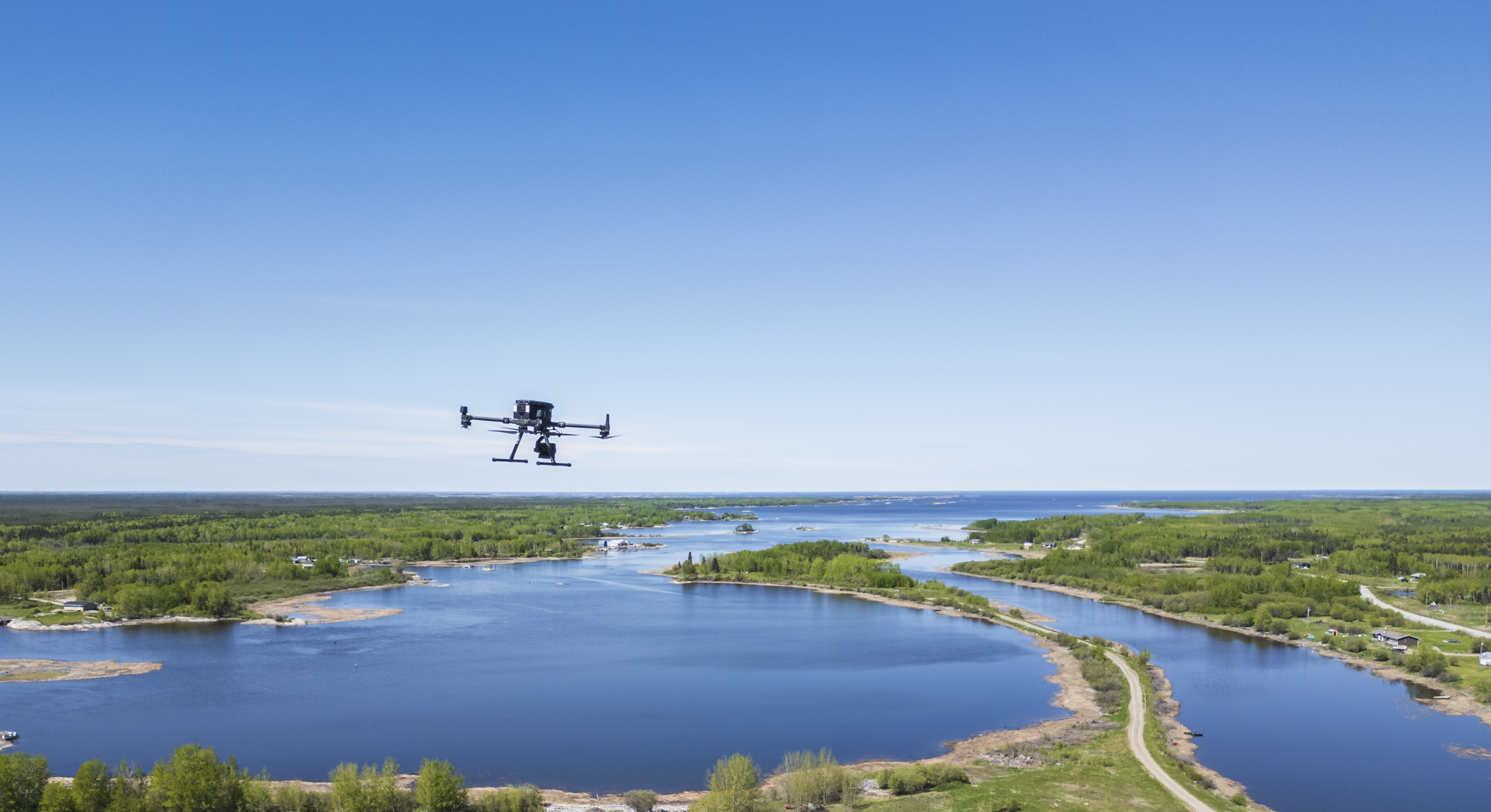 Advanced RPAS drone in flight — Thunderbird Geospatial Ground School