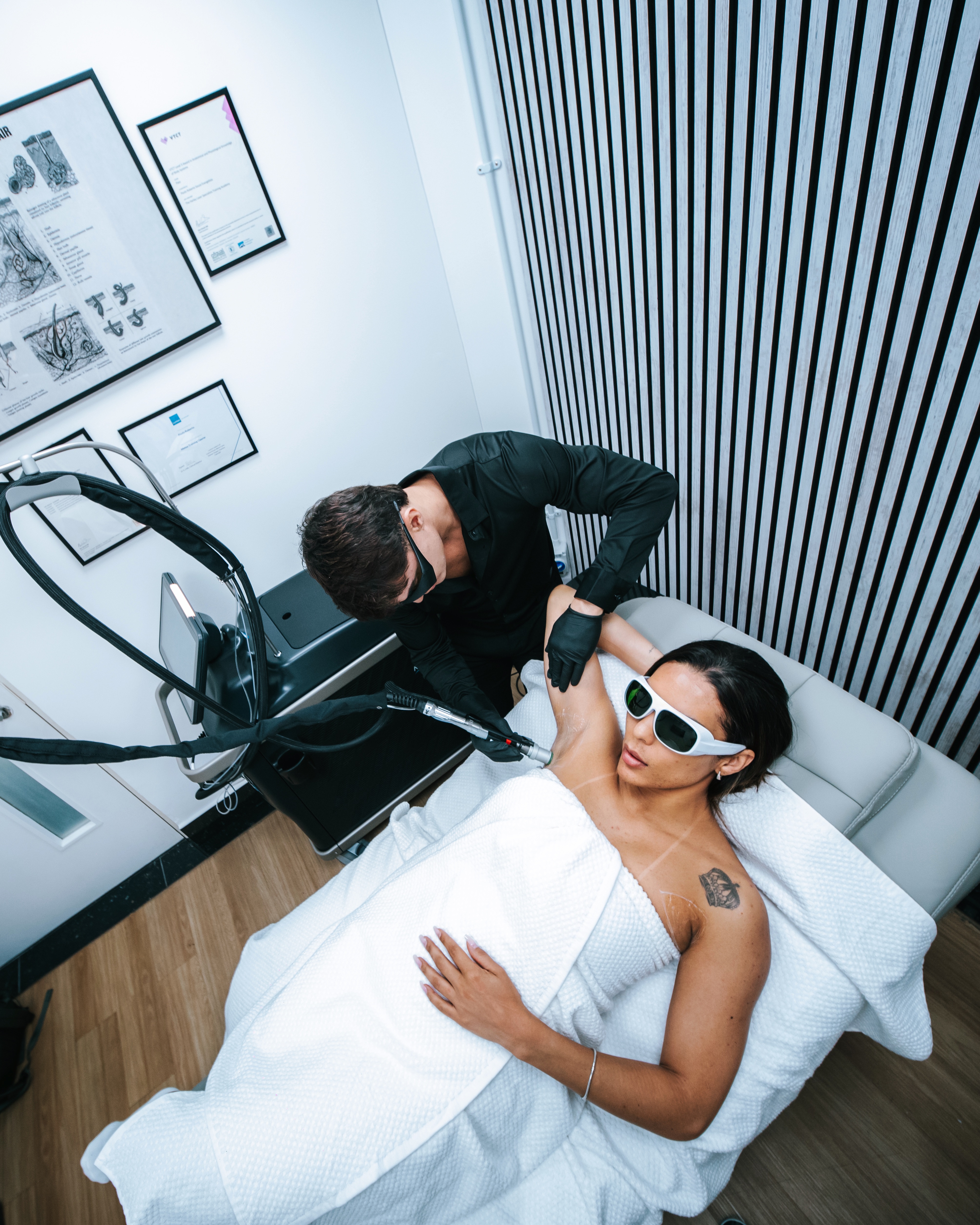 Laser hair removal treatment