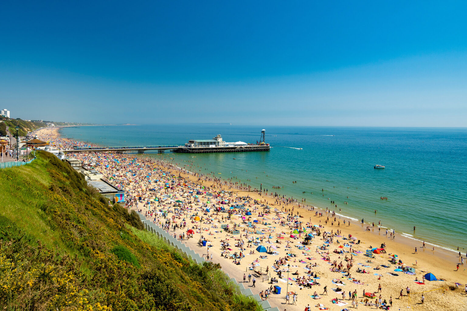 Beautiful Bournemouth beach and pier