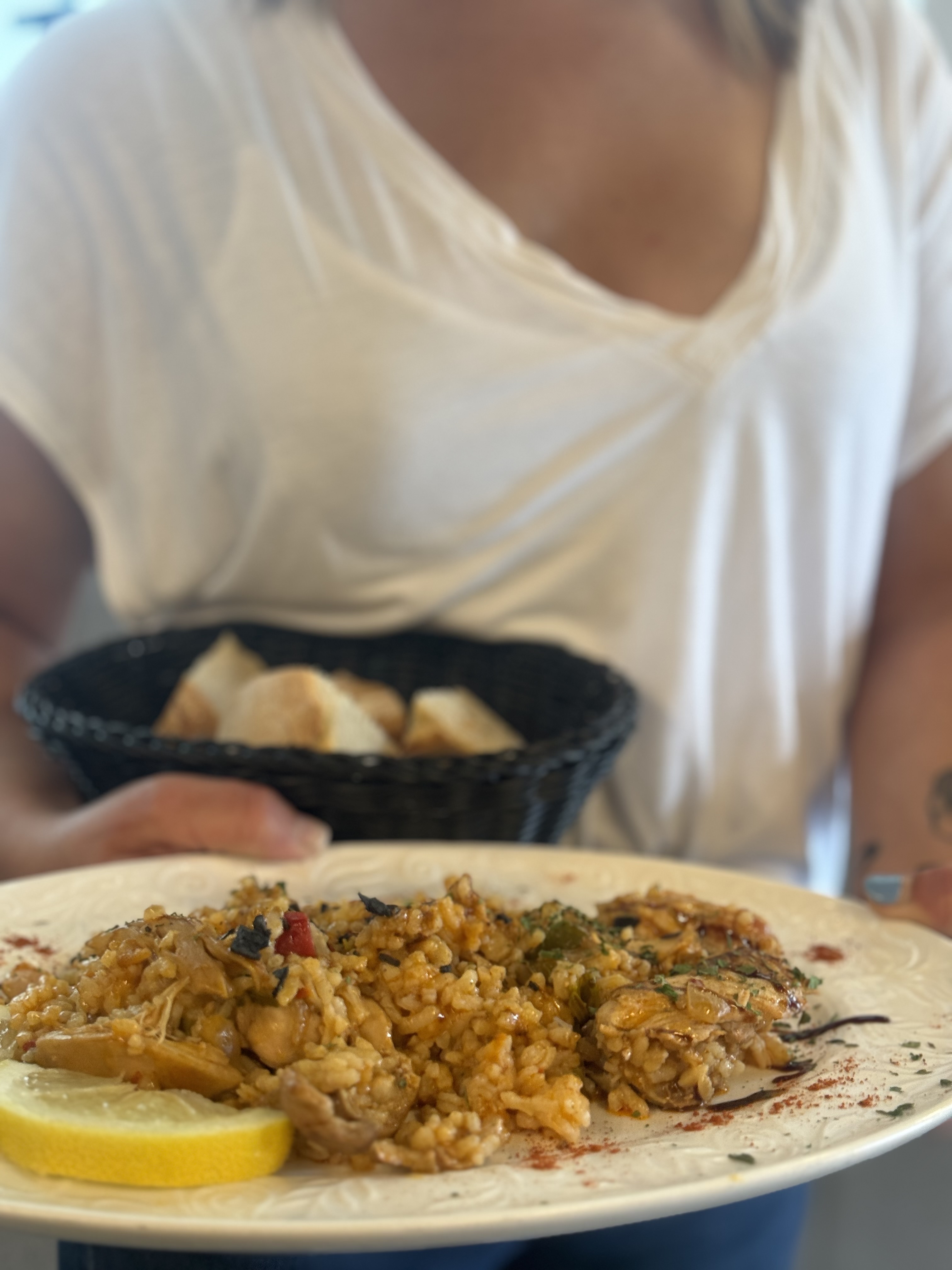 Arroz del menú del día