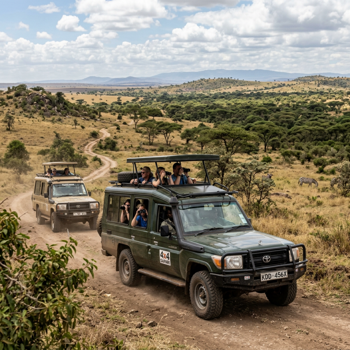 Safari Landcruiser convoy