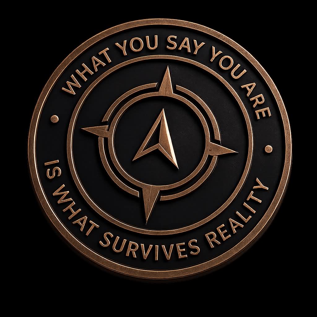 Quentin Young medallion: What you say you are is what survives reality.