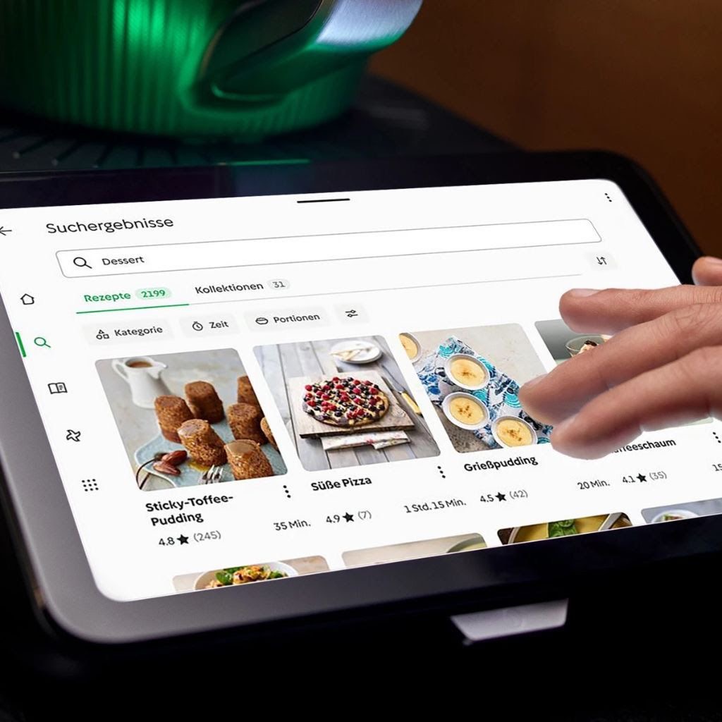 Thermomix TM7 Cookidoo Touchscreen Rezeptsuche