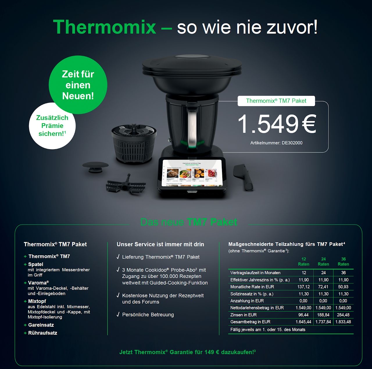 Thermomix TM7 Paket Komplett Krefeld - Alle Zubehoerteile und Preis