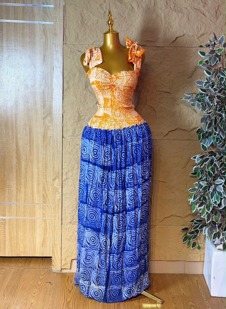 Tangerine & Indigo Maxi