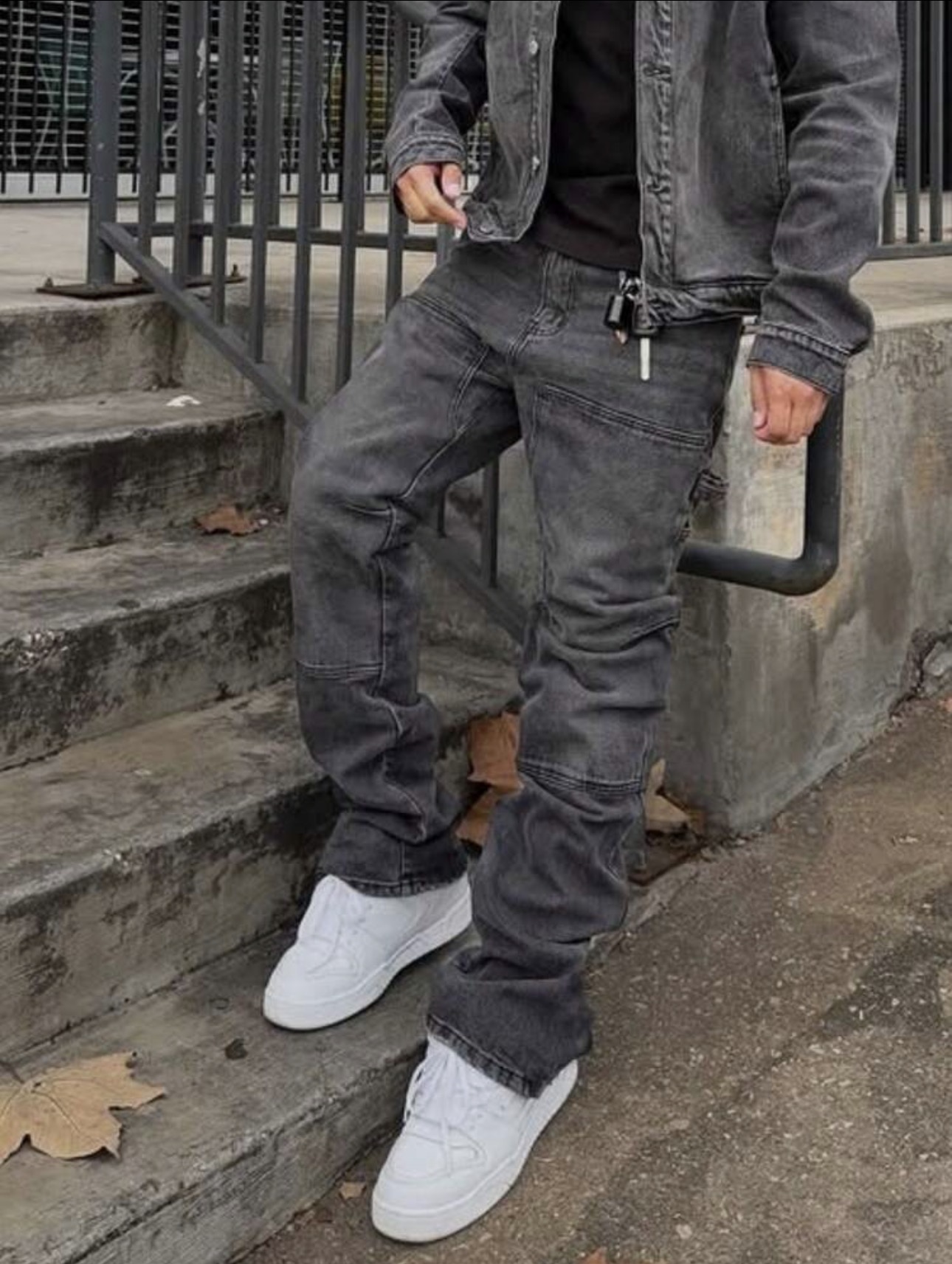 Storm Wash Panelled Carpenter Denim