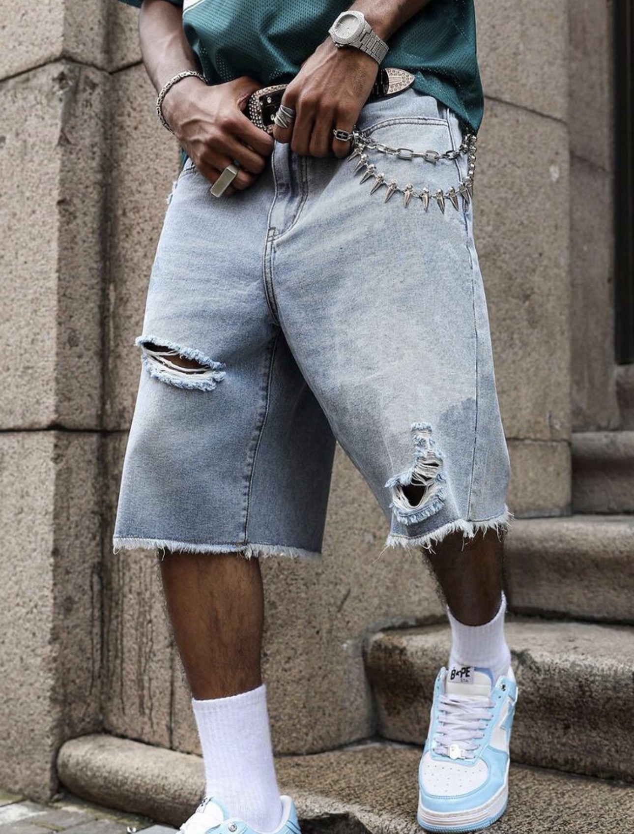 Onyx Panelled Wide Jort