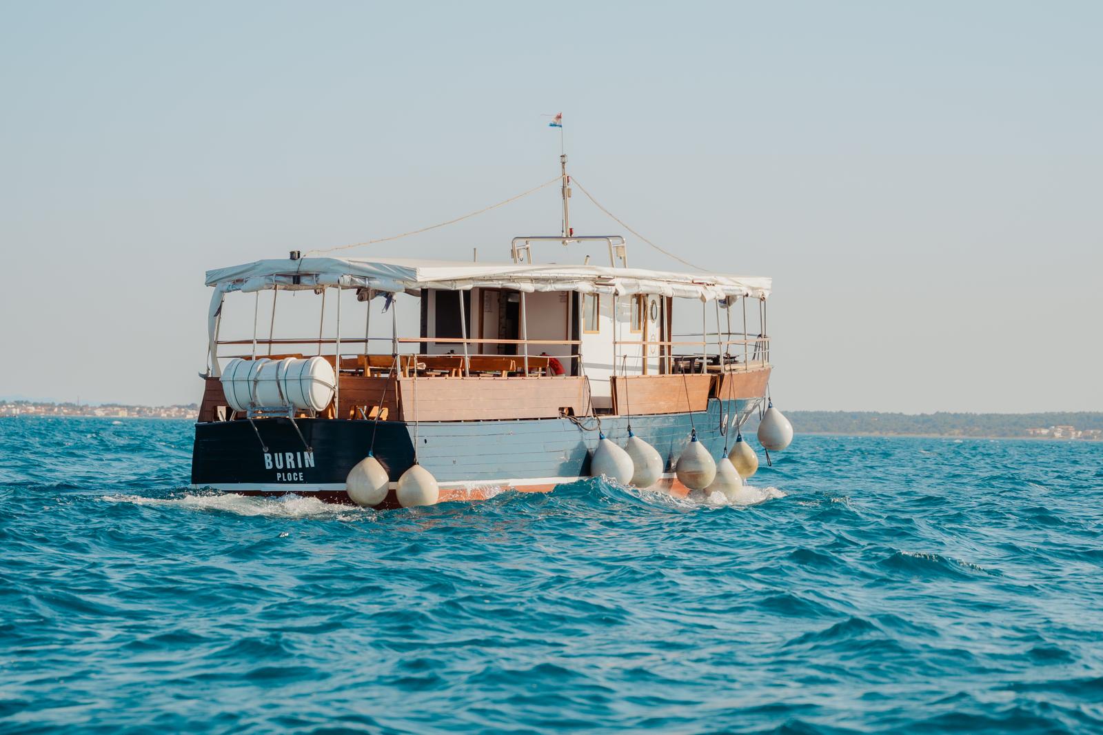 MB Burin — historic Adriatic wooden boat