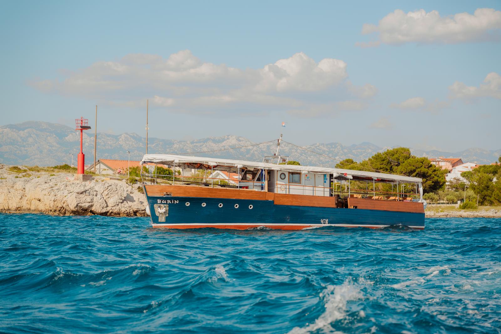 MB Burin sailing the Adriatic
