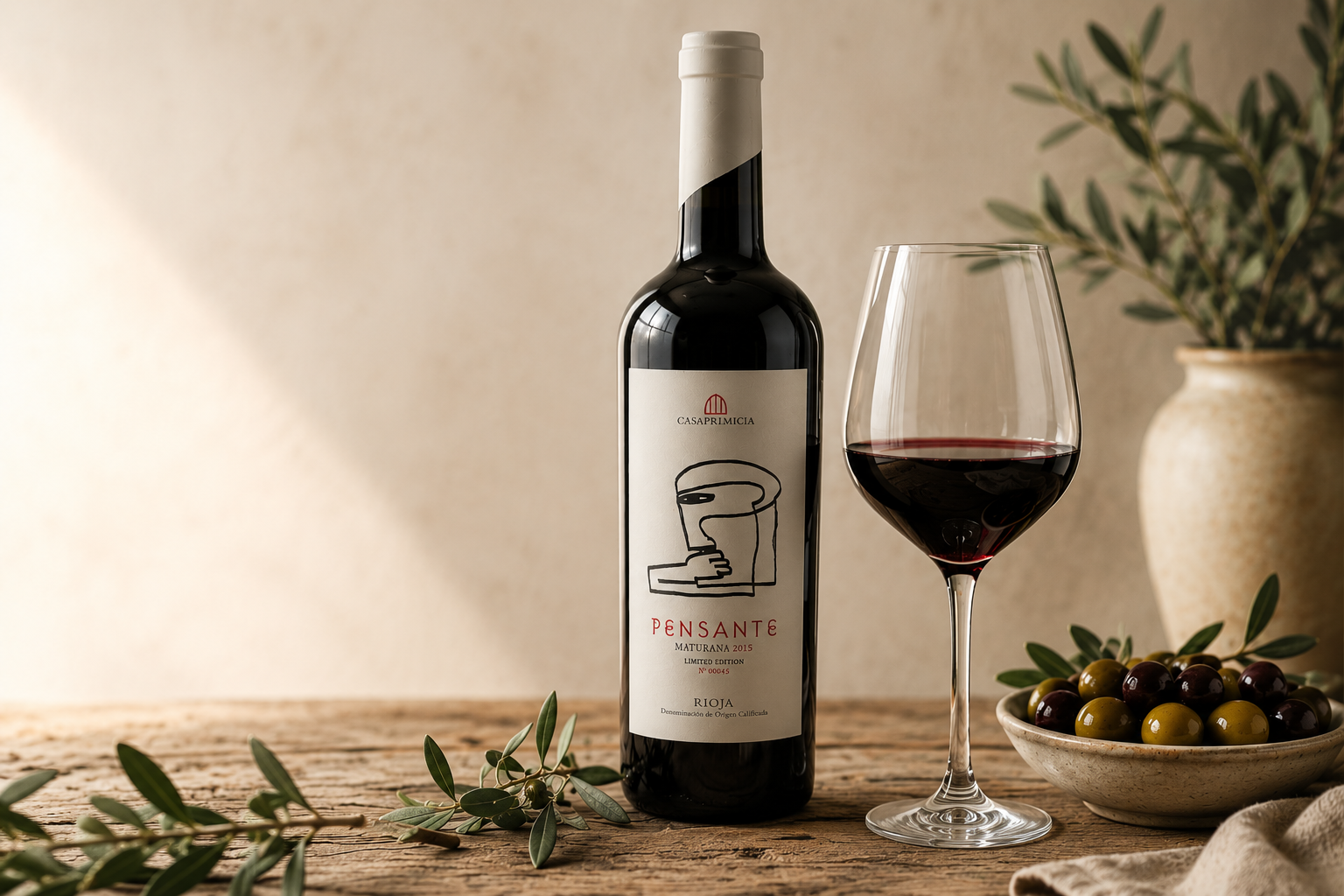Vino Rioja, aceite de oliva, aceitunas y café gourmet