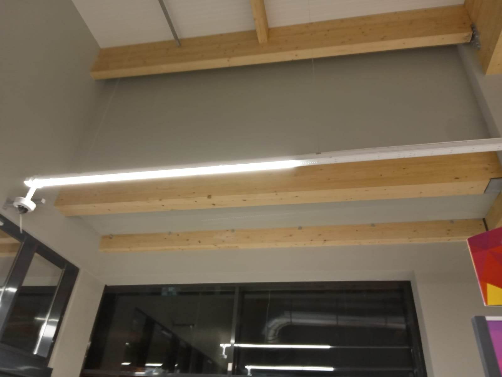 Commercial Hall with Beams