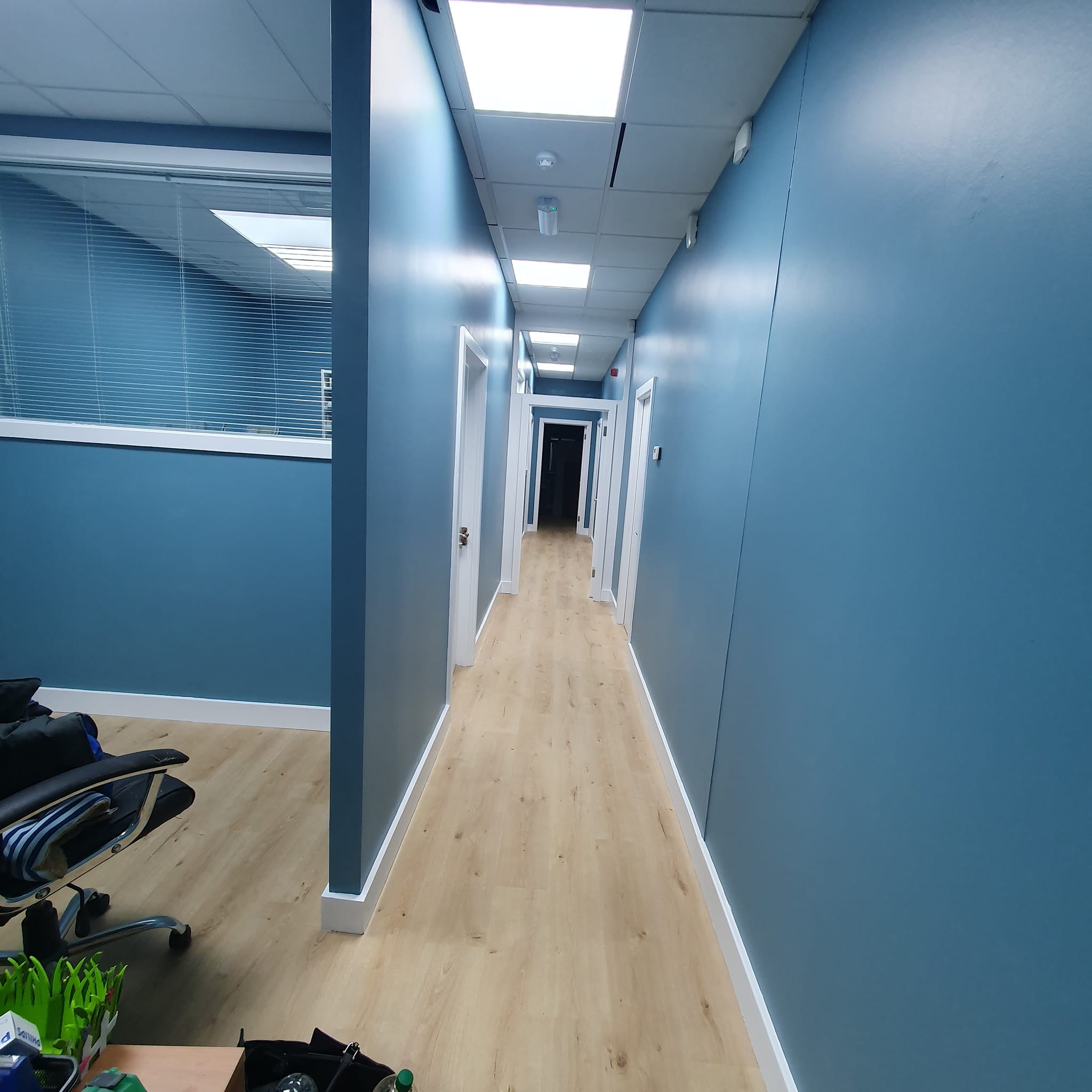 Open-Plan Office Hallway