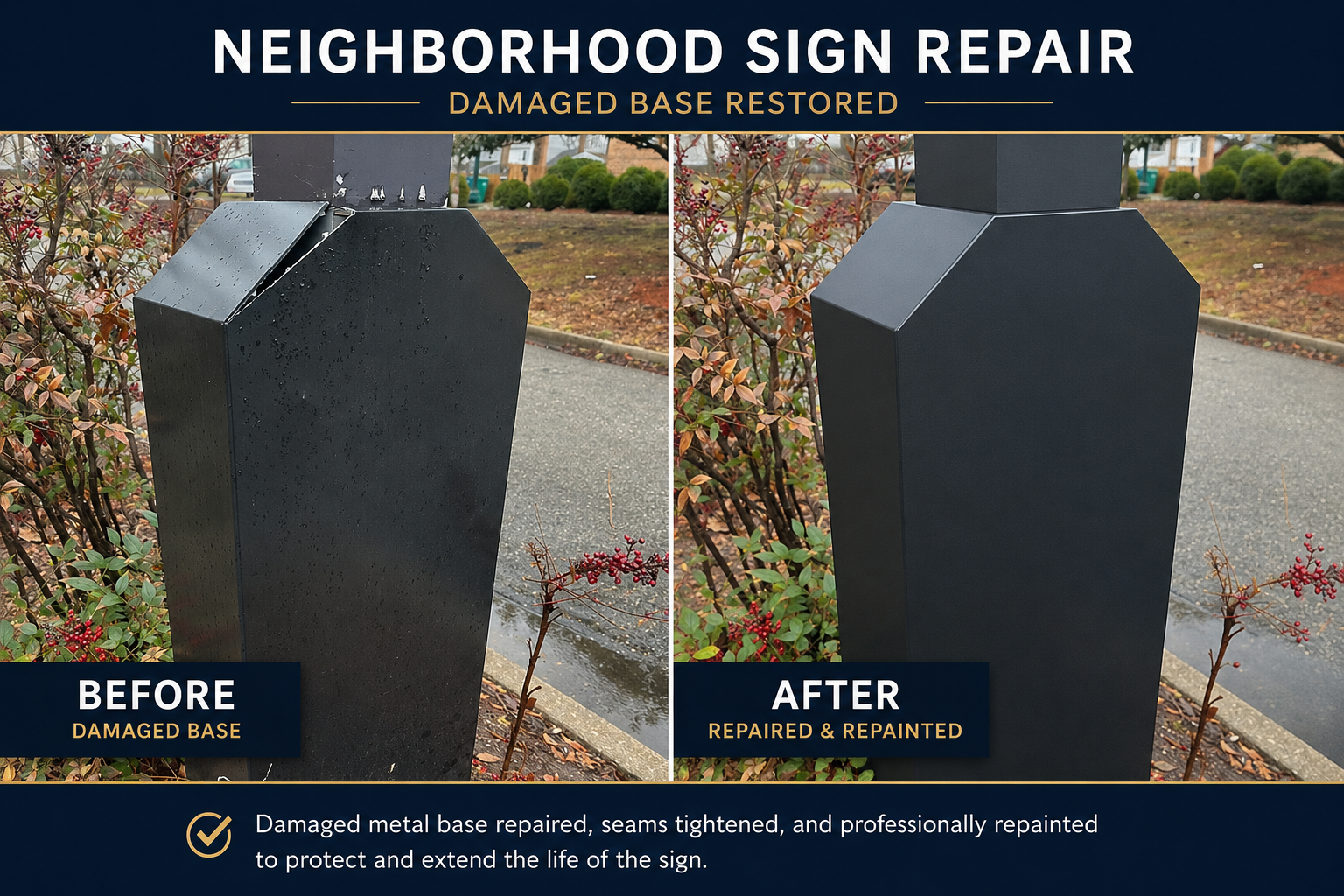 Neighborhood Sign Repair