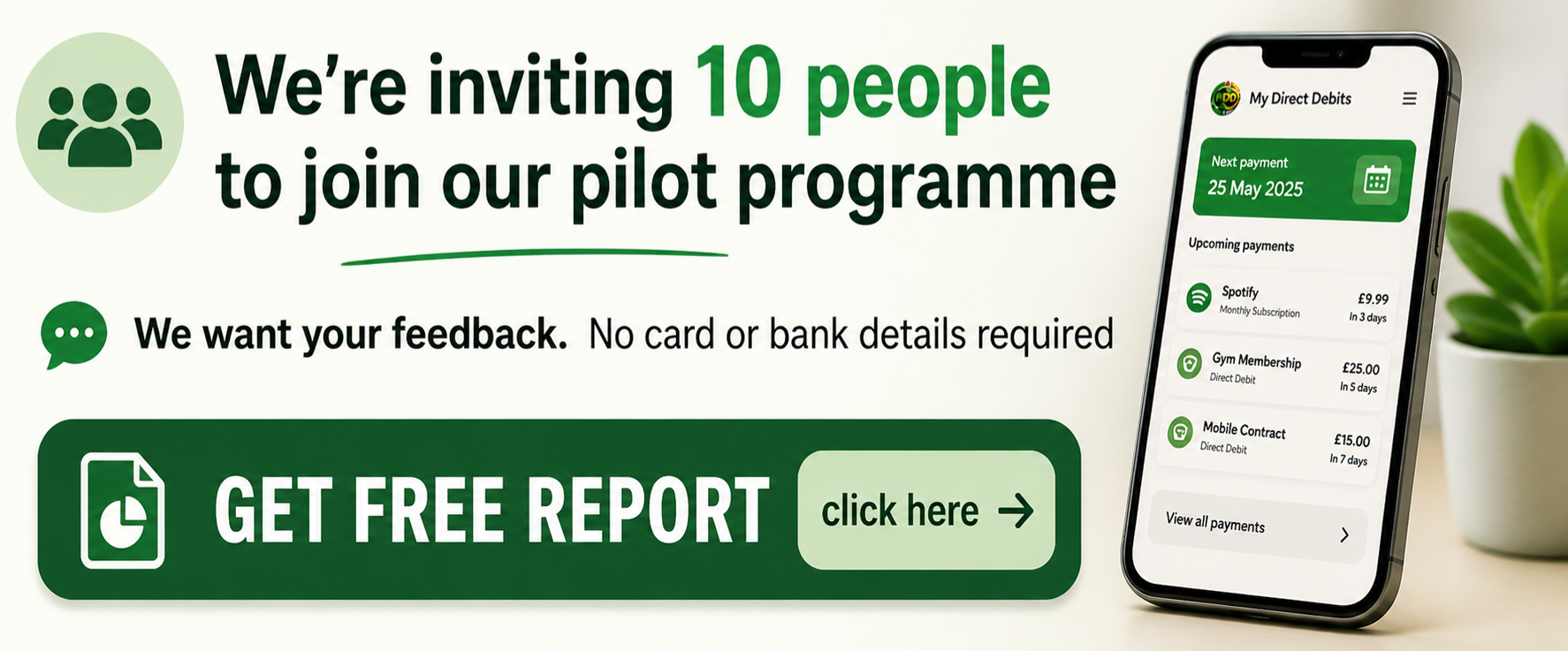 We're inviting 10 people to join our pilot programme — Get your free report